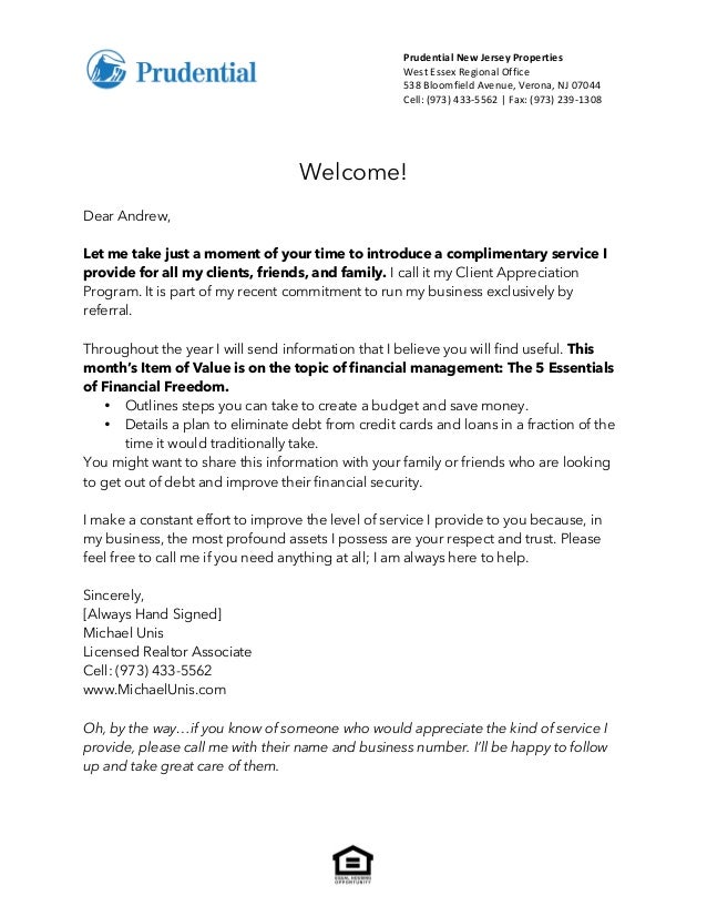 Sample Of Introductory Letter For Clients