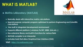 Introduction matlab