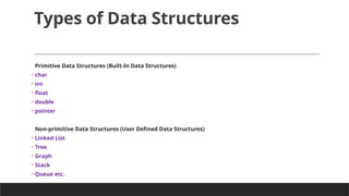 Introduction modules in data structures using | PPTX