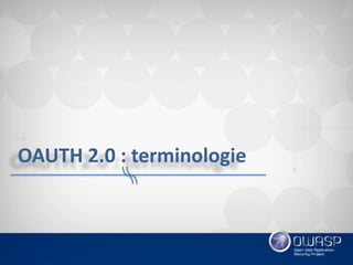 Introduction oauth 2.0 et openid connect 1.0