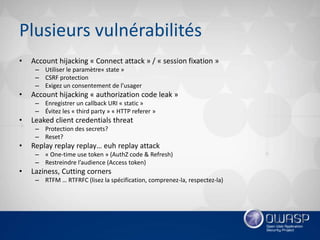 Introduction oauth 2.0 et openid connect 1.0