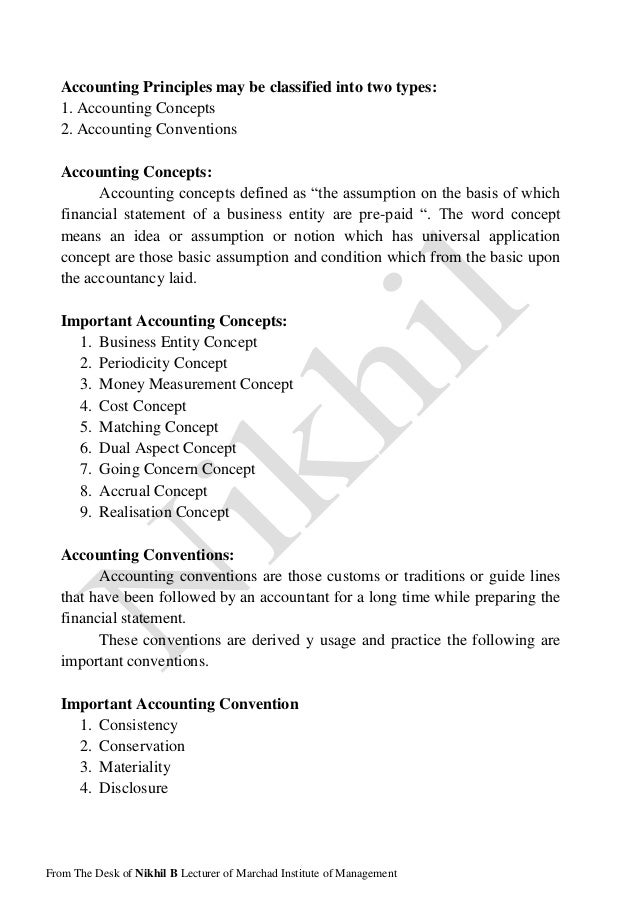 Introduction of accounting