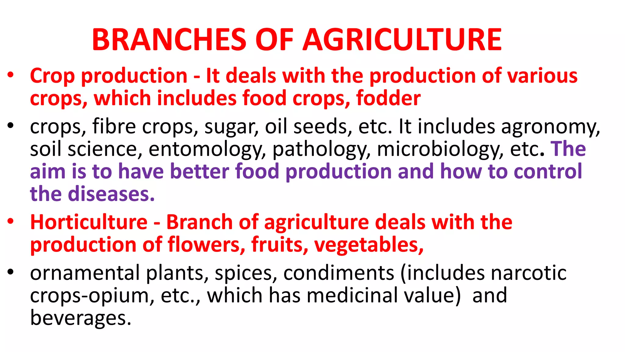Introduction of agriculture | PPTX