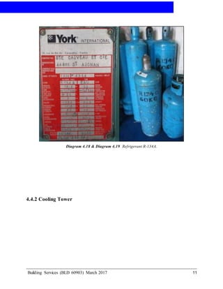 AIR-CONDITIONING
Building Services (BLD 60903) March 2017 11
Diagram 4.18 & Diagram 4.19 Refrigerant R-134A.
4.4.2 Cooling Tower
 