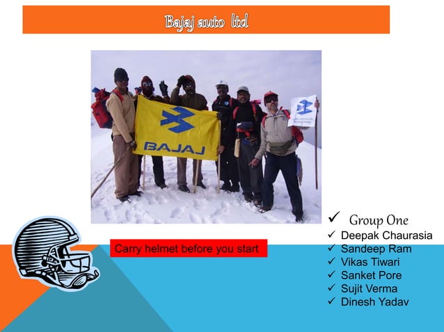 Introduction Of Bajaj Auto Ltd Ppt