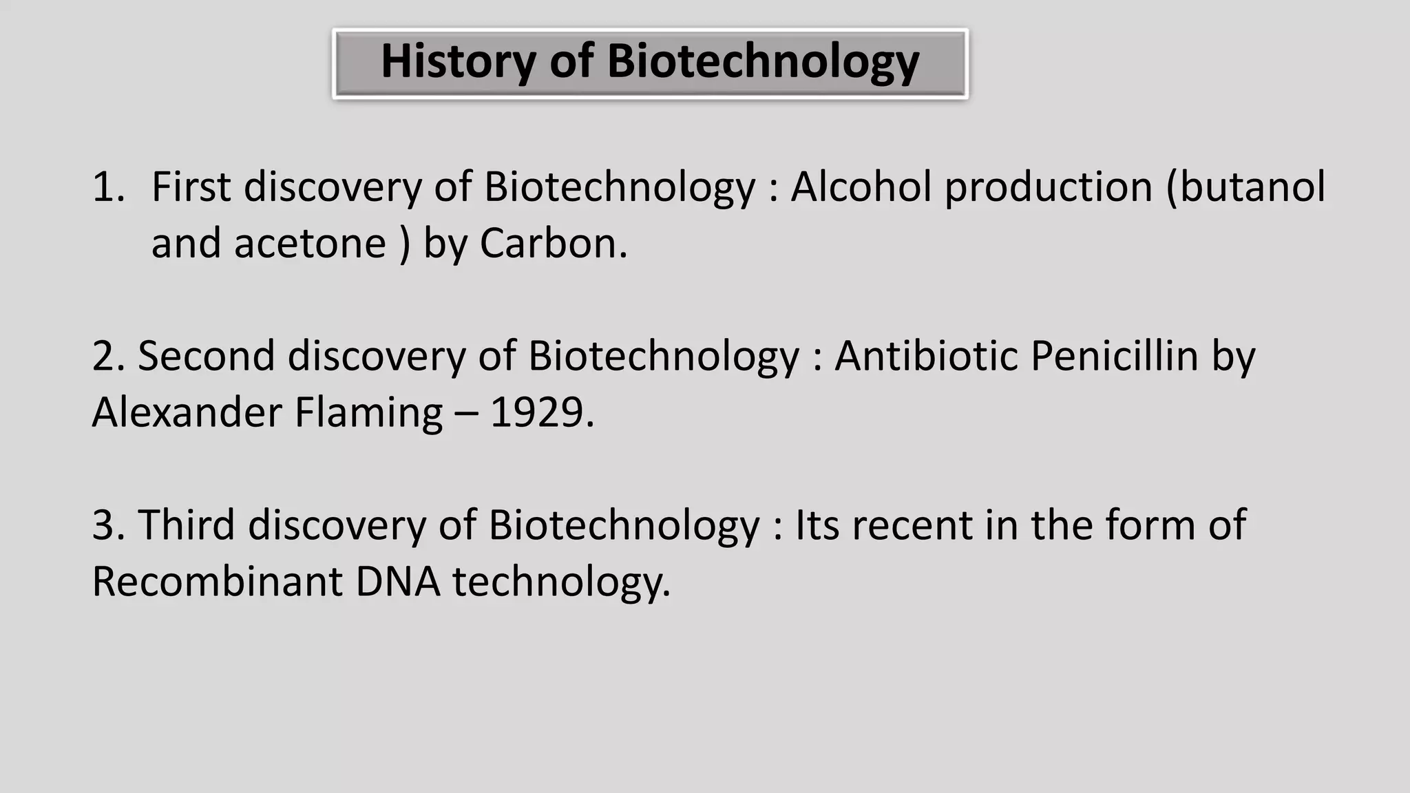 Introduction Of Biotechnology Presentation Ppt