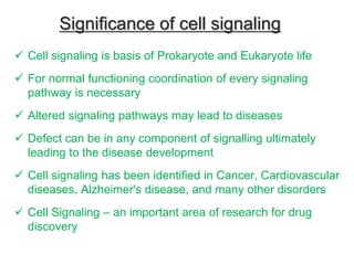 Introduction of cell signaling | PPTX