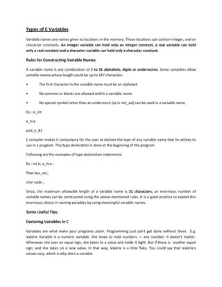 Introduction of c_language | PDF