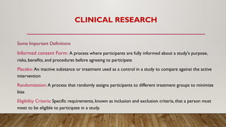 Introduction to Clinical Research....... | PPTX