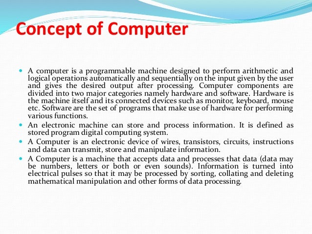 Introduction of computer