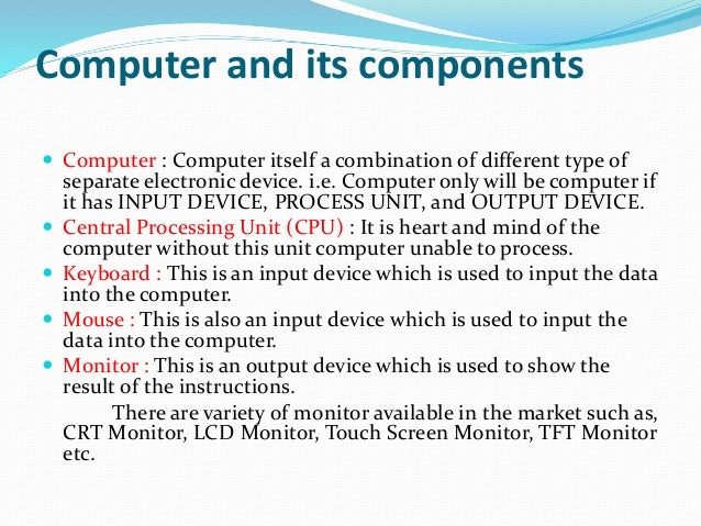 Introduction of computer