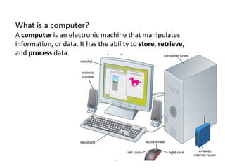 Introduction of computer and basics of computer | PPT