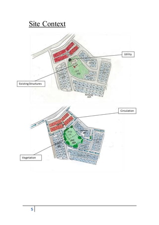 5
Site Context
Utility
ExistingStructures
Circulation
Vegetation
 