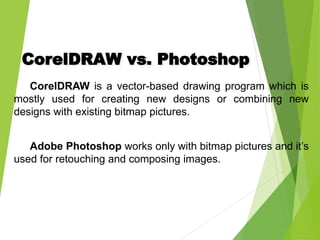 introduction of corel draw and its uses .ppt