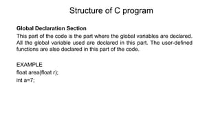 Introduction of c programming unit-ii ppt | PPTX