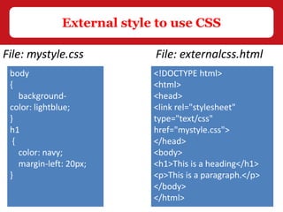 Introduction of css | PPT