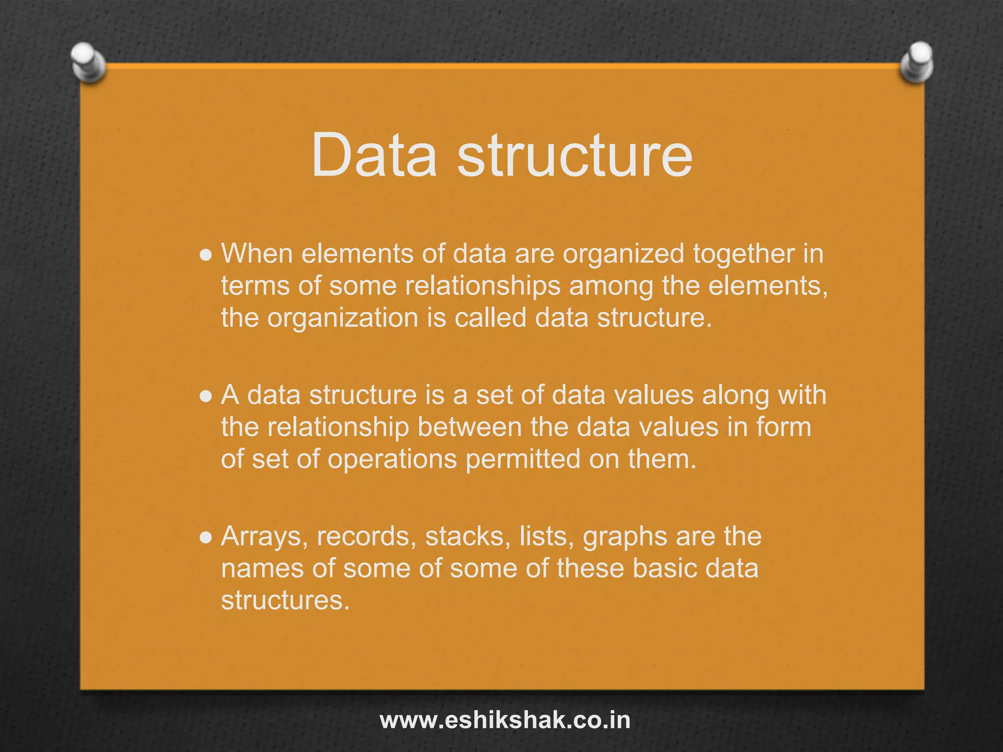 Introduction of data_structure | PPT