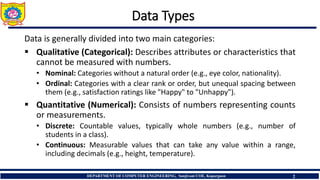 REQUIREMENT TO MACHINE LEARNING – Data Types | PDF