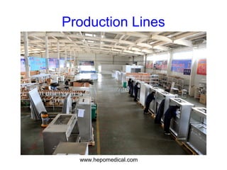 www.hepomedical.com
Production Lines
 
