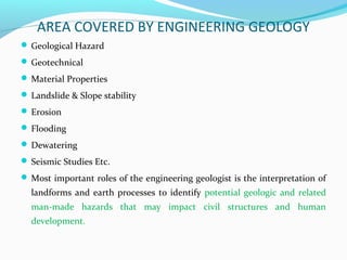 Introduction of engineering geology