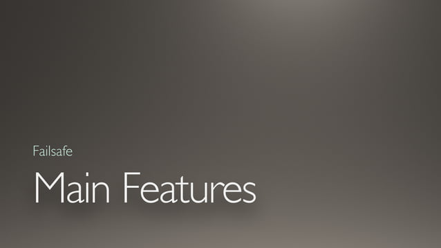 Introduction of failsafe | PPT | Free Download