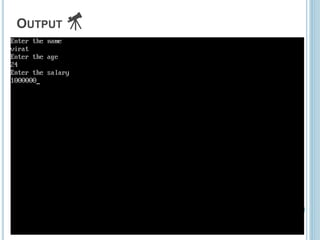 OUTPUT 🔭
 