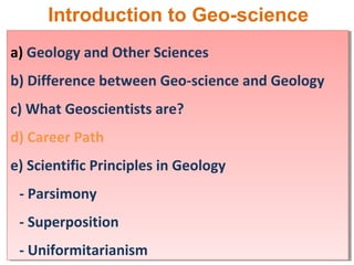 Introduction of geoscience/ what is geoscience? | PPT