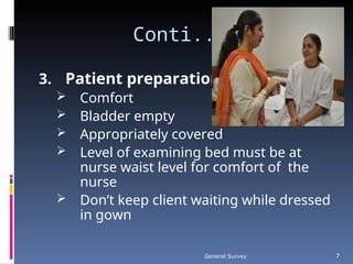 Introduction of gernal survey, Foundational Baseline of Patient Care | PPT