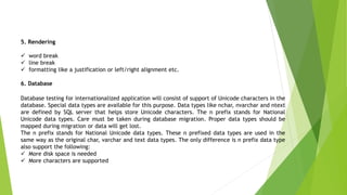 Introduction of globalization testing | PPTX