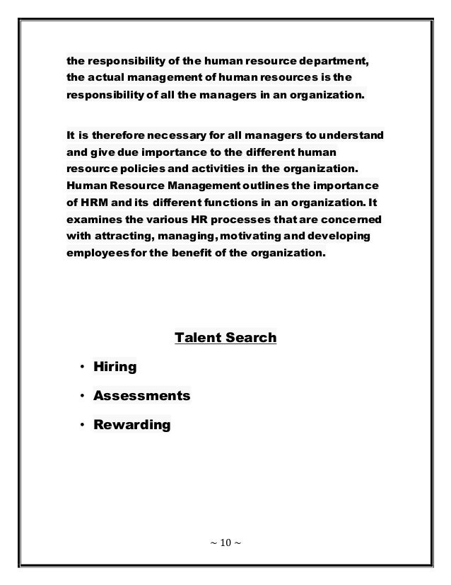 human resource management of kfc kfc hr