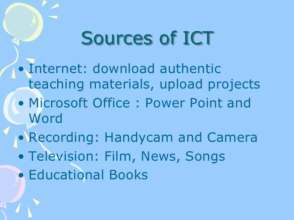 Introduction of ICT