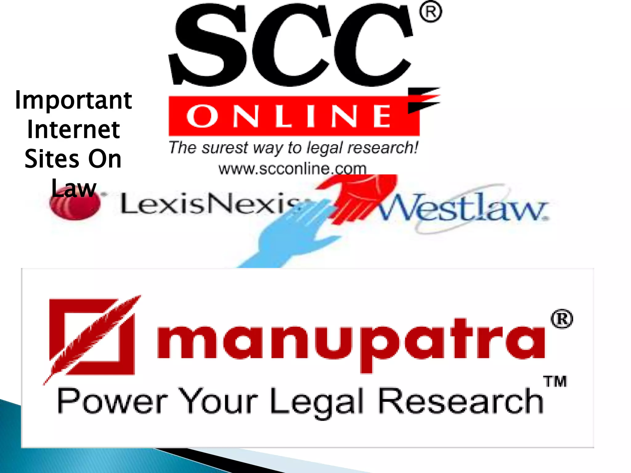 Important
Internet
Sites On
Law
 