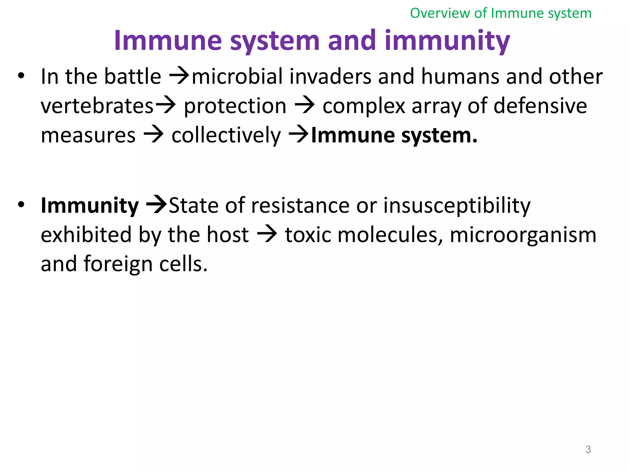 Introduction of immunology for bph class | PPTX