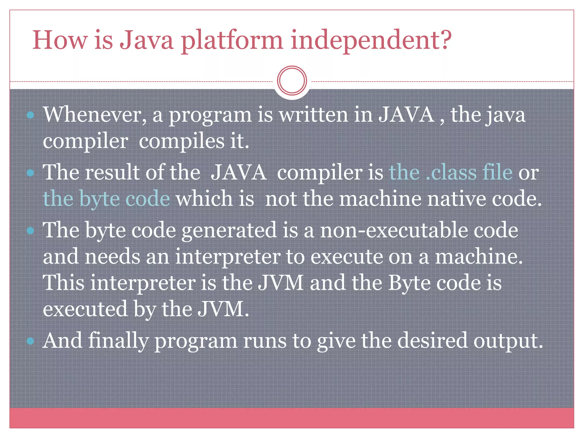 Introduction of java | PPTX
