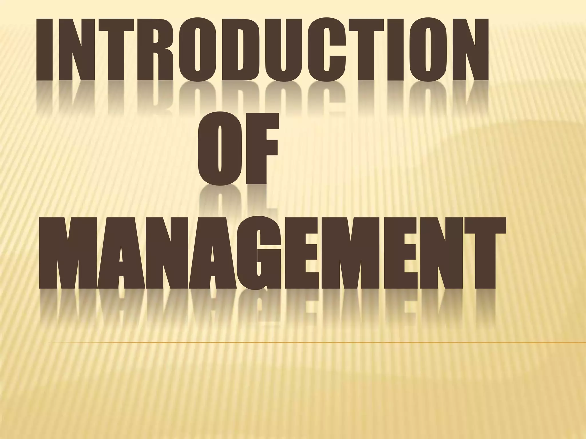 Introduction of management | PPT | Free Download