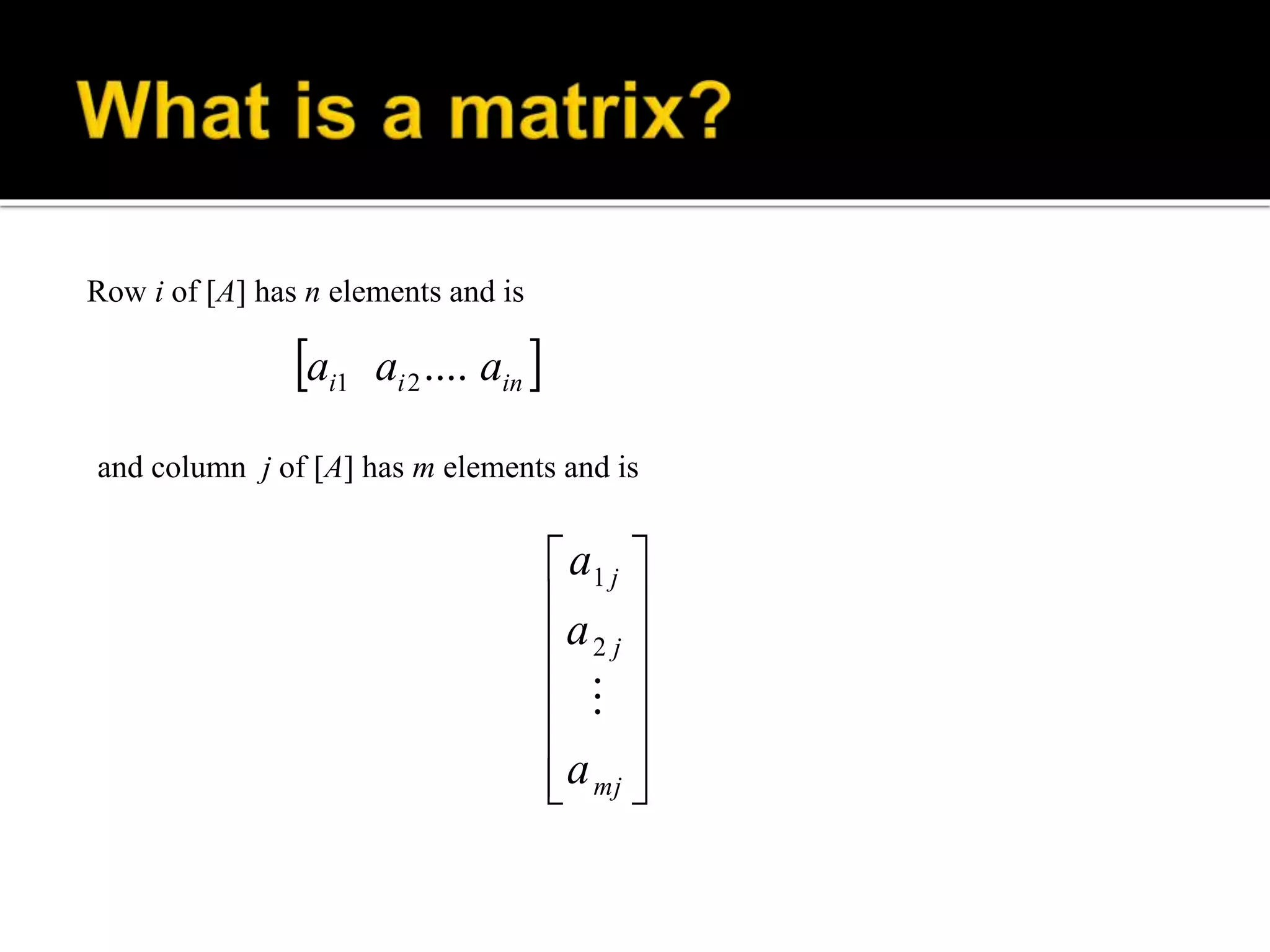 Introduction of matrix | PPTX