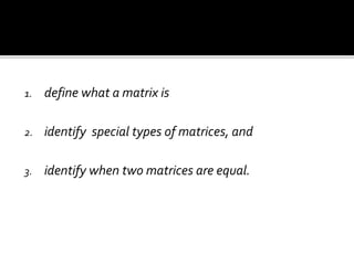 Introduction of matrix | PPTX