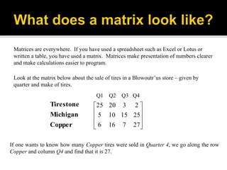 Introduction of matrix | PPTX