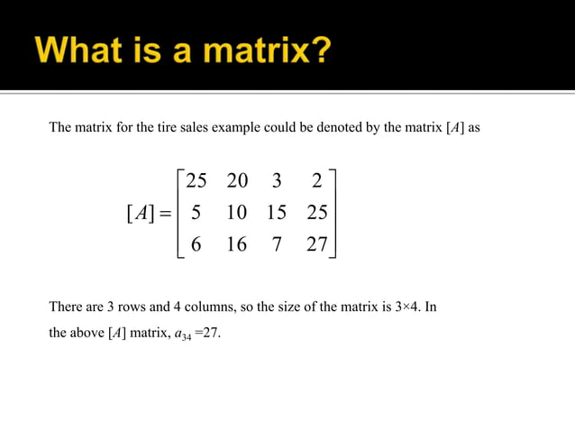 Introduction of matrix | PPTX