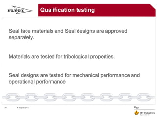 Introduction of Mechanical seals for Engineer | PDF