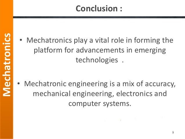 Introduction of mechatronics