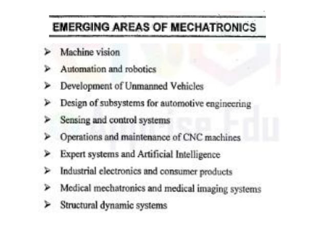 Introduction of Mechatronics | PPT