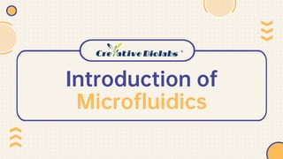 Introduction of
Microfluidics
 