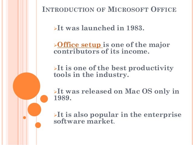 introduction to microsoft office