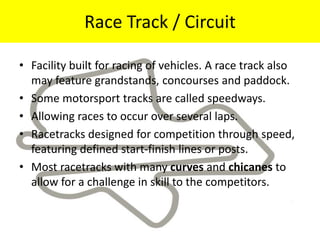 Introduction of Motorsport / Auto Racing | PPTX