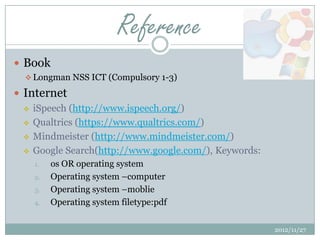 Introduction of operating system(latest) | PPT