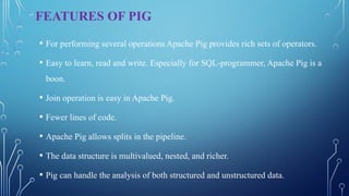 INTRODUCTION OF PIG IN BIG DATA ANALYTICS | PPTX