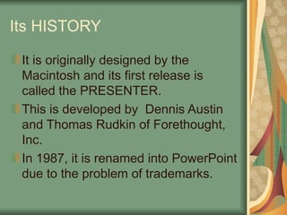 INTRODUCTION OF POWERPOINT AND ITS BENEFITS.ppt