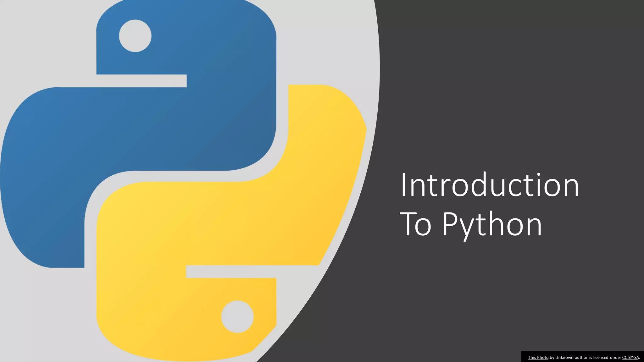Introduction of python | PPT