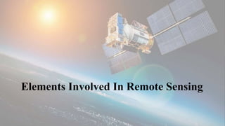 Elements Involved In Remote Sensing
 